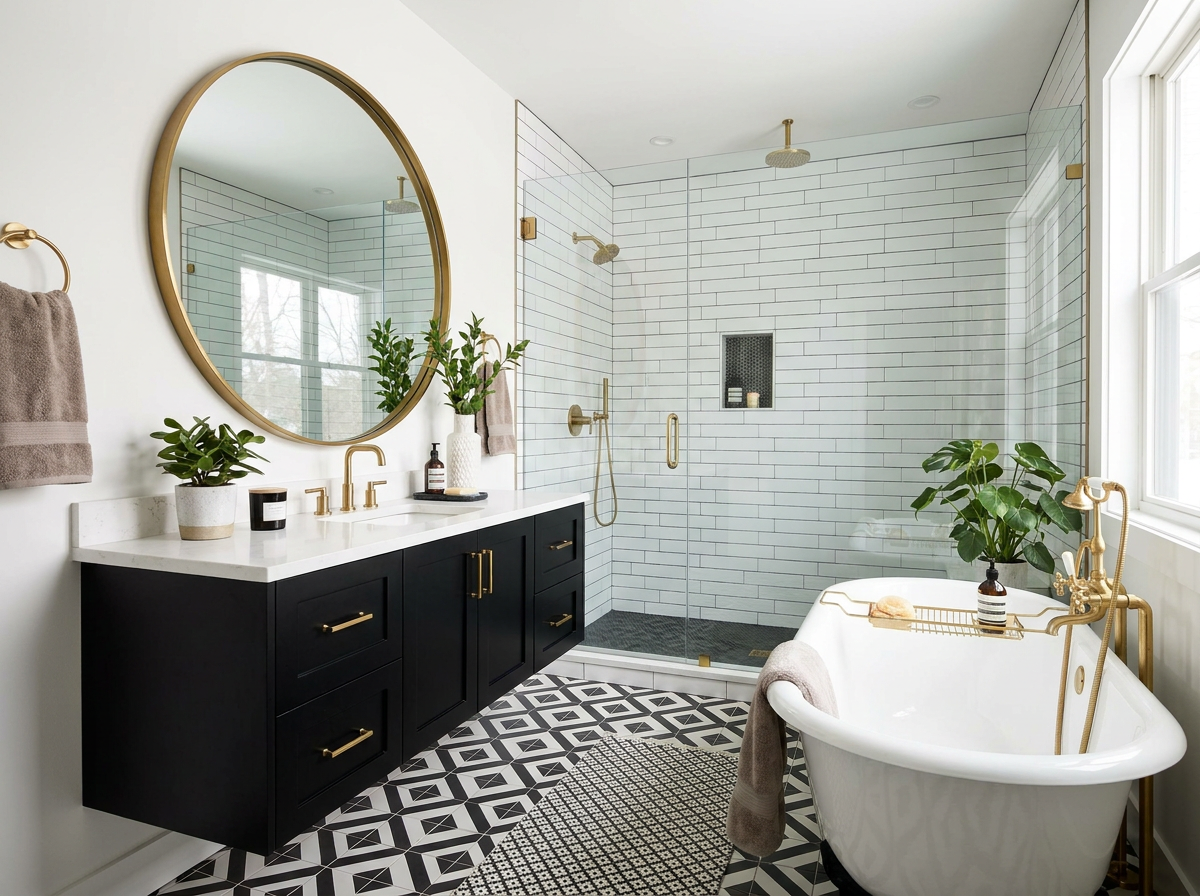 Contemporary Chic bathroom style