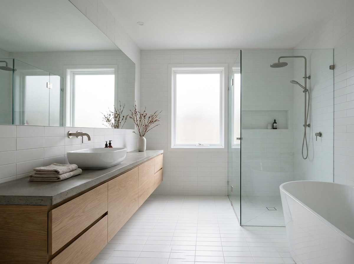 Clean & Minimal bathroom style